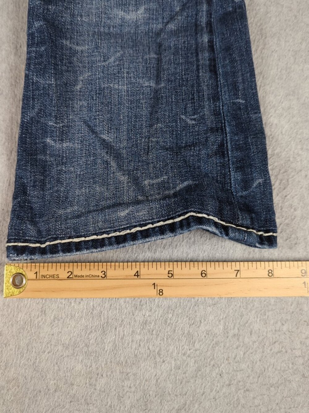 Rock Revival Jeans Women's 26 (Fits 29x28.5) Blue Raizel Easy Boot Thick Stitch - Picture 8 of 11